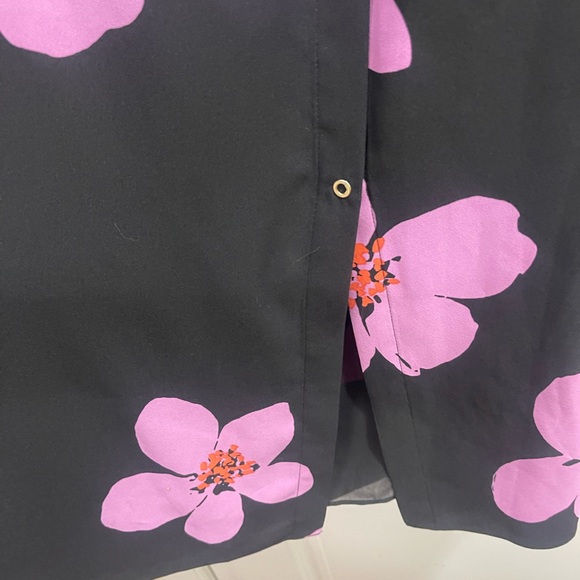 NWT- Kate Spade Black Dress with Pink Floral Design - Picture 12 of 12